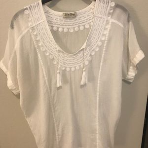 Lucky brand soft cotton summer blouse